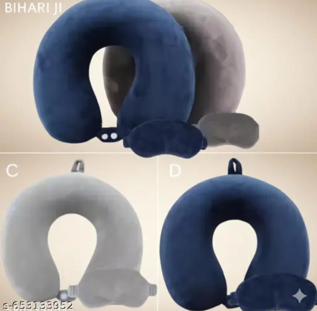 Neck Pillow with Eye Mask – Ultimate Travel Comfort